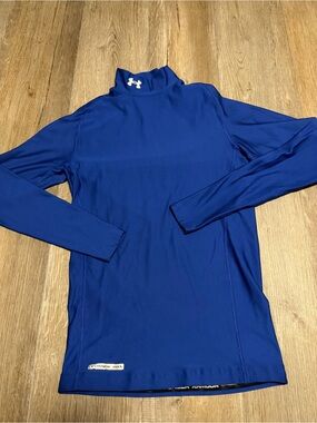 Under Armour ColdGear Royal Blue Mock Neck Base Layer